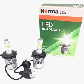 Resim Norma 24V-12V H4 Xenon Led Beyaz Far Ampul Seti 