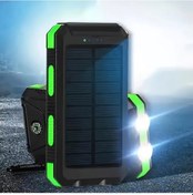 Resim Cloud011 Yeşil 8000mah Taşınabilir Solar Power Bank Çift Led Fener Pusula Telefon Tutucu Outdoor Acil Durum Şarj Yeşil 