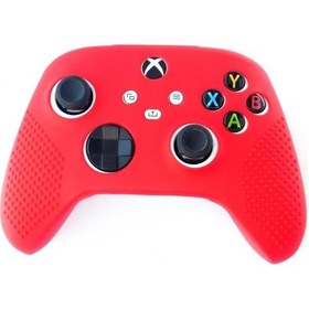 Resim Xbox Series S/x Silikon Kırmızı Kol Koruyucu Kılıf 9. Nesil Kol Uyumlu 