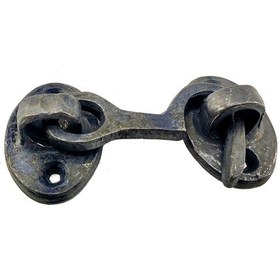 Resim Büro Ev Atölye Güveliği İçin 5cm Retro Tip Oksit Pirinç Yuvalı Kapı Pencere Kancası 