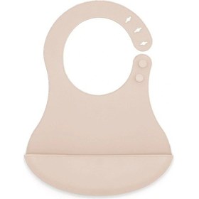 Resim Babyjem Mini Silikon Mama Önlüğü Ekru 