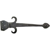 Resim Skygo Antika Tarz Dekoratif Pirinç Kuyruklu Çanak Menteşe - 137x390 mm, Oksit 