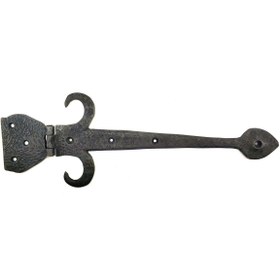 Resim Skygo Antika Tarz Dekoratif Pirinç Kuyruklu Çanak Menteşe - 137x390 mm, Oksit 