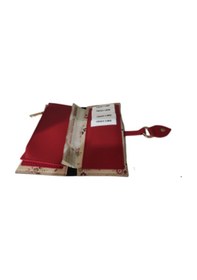 Resim Barsecollection Çiçek Desenli Pudra Çok Bölmeli Kadın Cüzdanı-Altın 