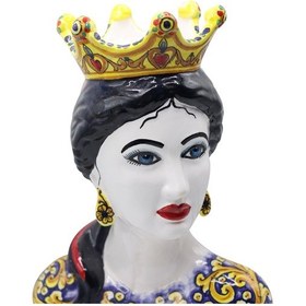 Resim Moor Dekoratif Kraliçe Büst Heykel 