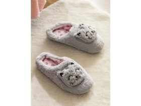 Resim Kedi Nakışlı Erkek Ev Terliği (W5) 