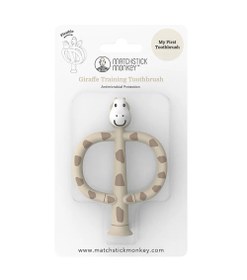 Resim MONKEY Giraffe Eğitim Diş Fırçası, Yumuşak Kıllı - Bej 