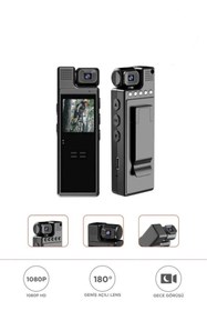 Resim Vothoon 4k 180 Derece Vücut Kamerası Wifi Gece Görüşlü Aksiyon Kamerası 