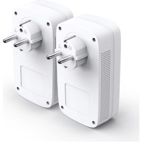 Resim Tp-Link Tl-pa8033pkit 1300 Mbps 3 Portlu Priz Soketli Powerline Adaptör 