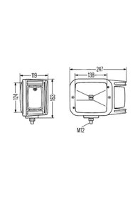 Resim Hella Far Komple Sinyalli H4 İş Makinası Sağ N11.1214 