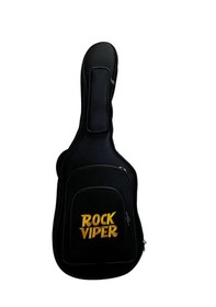Resim Rock Viper Gold Siyah Profesyonel Kalın Pedli Elektro Gitar Kılıf 