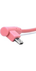 Resim Profisher Djı Mavic Pro 90° Sağa Açılı Mikro USB Otg Renkli Tablet Uzatma Ara Kablosu 17CM Pembe 