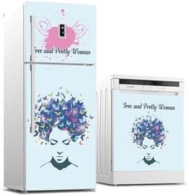 Resim Buzdolabı Ve Bulaşık Makinesi Takım Sticker 0247 