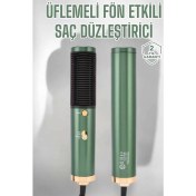 Resim Bendegi Üflemeli Fön Tarak Düzleştirici Seramik Kaplama Elektriklenme Karşıtı 