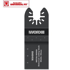Resim WORX WA4948 Çok Amaçlı Raspalama Makinası İçin 35x40mm Ahşap, Fiberglas, PVC Universal Kesme Bıçağı 