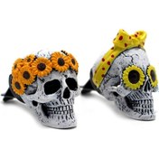 Resim Yuntech01 2 Adet Otomobil Havalandırma Delikli Hayalet Kafa Kokusu Klipsi - 2 Kokulu Tabaka İçeren Araç Dekorasyonu 