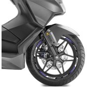 Resim Nmax Deeb Sport Reflektif Jant Şeridi Lacivert Beyaz Gri 