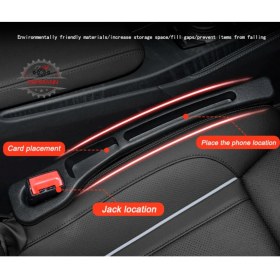 Resim REIHMANN Dfsk E5 Phev 2024-2025 Oto Ön Koltuk Arası Organizeri, Araba Şöför Koltuğu Boşluk Doldurma Aparatı, 2 Adet Siyah, Telefon/anahtar Koyma Depolama 
