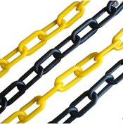 Resim Force Chain 10 Mm 5 Mtr. Sarı Siyah Plastik Zincir 