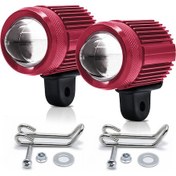 Resim Suofeng Çift Renkli 30w Led Motosiklet Farı - 6000lm Parlaklık, 9-80v Çalışma Voltajı Çok Renkli75 