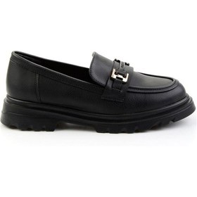 Resim Siyah Kadın Loafer Ayakkabı K01179828109 Siyah 