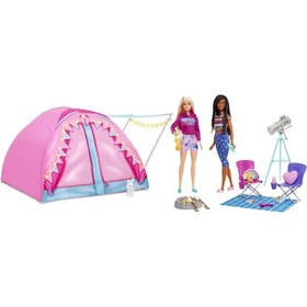 Resim Barbie Malibu ve Brooklyn Kampta Oyun Seti HGC18 