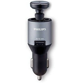 Resim Philips SHB1803 Mono Siyah Bluetooth Kulaklık & Araç İçi Şarj Cihazı 