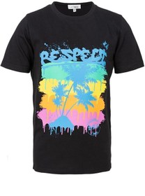 Resim BRZ KIDS Palmiye Baskılı Unisex Çocuk Kısa Kollu T-shirt 