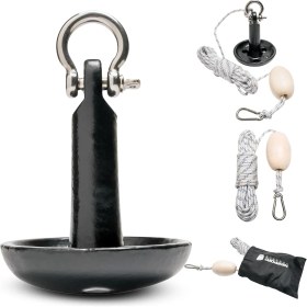 Resim Aesco Vessels Premium Mantar Çapa Kiti Çanta, Halat, Buy ve Paslanmaz Donanım 
