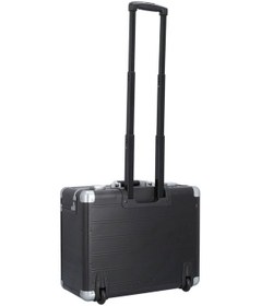 Resim Alumaxx 47 Cm Siyah Laptop Bölmeli Pilot Tipi Iş Valizi, 2 Tekerlekli, Alüminyum 