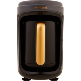 Resim Homend Pottoman Milk in 1872H Sütlü Türk Kahve Makinesi Antrasit Gold 