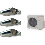 Resim Multi Kanallı İnverter Klima 21000 Btu 1 Dış + 3 İç Ünite 9000 + 9000 + 9000 Btu Bosch