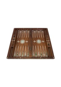 Resim Helena Wood Art Topkapı Sedef Kakma Oymalı Nakışlı Ahşap Tavla Se 