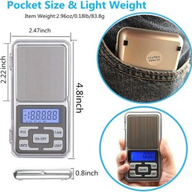 Resim Goldorion 0.01G Hassasiyetli Dijital Hassas Terazi - 500 Gram Kapasiteli Kuyumcu Terazisi 