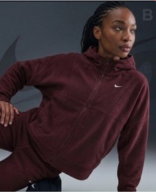 Resim One Therma-fit Full-zip Top Polar Kadın Bordo Sweatshirt Bordo 