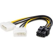 Resim Jameson Ekran Kartı Sata Power Kablo 8 Pın Hadron HDX-5504 