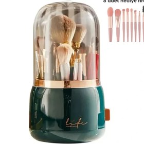 Resim Ezere Toz Geçirmez Masaüstü Makyaj Fırçası Düzenleme Kutusu ORGANIZER-(1903) 