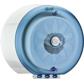 Resim Rulopak Mini Cimri Transparan Mavi Tuvalet Kağıdı Dispanseri 