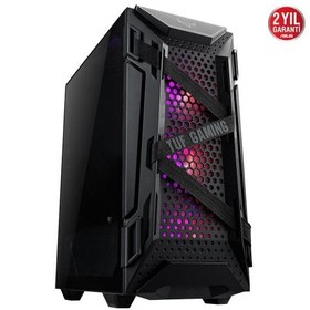 Resim Asus TUF Gaming GT301 ARGB Temperli Cam Mid-Tower ATX Bilgisayar Kasası 