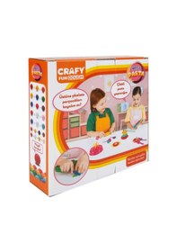 Resim Crafy Nefis Pasta Oyun Hamur Seti 17 Parça 200 Gr.. 
