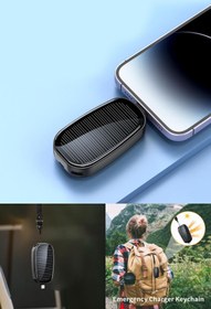 Resim Midday Taşınabilir Güneş Enerjili 1200mAh Powerbank Acil Şarj Çözümleri için Kompakt ve Çevre Dostu Tasarım 
