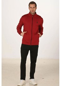 Resim Marco Ferry Erkek Bordo Dalgıç Kumaş Spor Eşofman Takım Edy5256b Bordo 