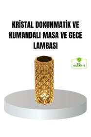 Resim Kanonik Education Kristal RGB LED’li Kumandalı Masa ve Gece Lambası - Renkli Işık Modlarıyla Şık Dekoratif Aydınlatma 