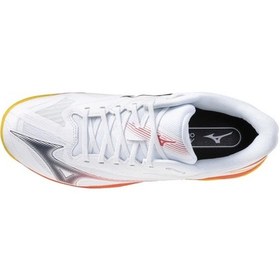 Resim Mizuno Wave Exceed Court Cc Erkek Tenis Ayakkabısı Beyaz / Turuncu Çok Renkli 
