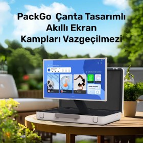 Resim NPO AP2718T 27'' Fhd 8/128GB Android Dokunmatik Çantalı Şarjlı Taşınabilir Smart LED Ekran 