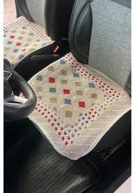 Resim Oto Kilim 3 Parça Set Terletmez Jüt İplik Universal Minder 