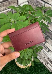 Resim Guard Antik Bordo Hakiki Deri Kartlık Erkek / Kadın P1169 Çok Renkli 