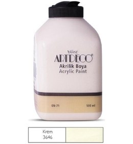 Resim Artdeco Akrilik Boya 500 Ml. 3646 Krem 