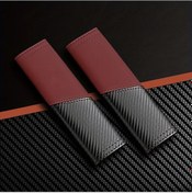 Resim Hightower Yaseenlın 2'li Emniyet Kemeri Omuz Pedi - Crimson, Pu Deri & Karbon Fiber, Kolay Takılır 