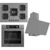 Resim Ferre Fryart Ss Serisi Gri Set (ss038 Xe63cpr D079 ) -75'lik Seri Kare Emaye Izgara 